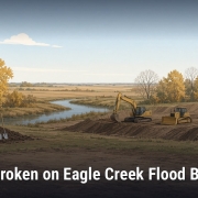 Illustration: FINDLAY | Leaders Break Ground on $32 Million Eagle Creek Flood Basin, the Capstone of a 20-Year Push After the 2007 Flood
